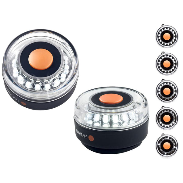 Navisafe Navilight All-White 5 Mode 360 2NM w/Magnet Base - Navigation Lights