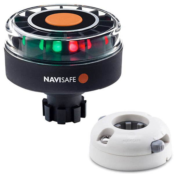 Navisafe Navilight Tricolor 2NM w/Navibolt Base Horizontal Mount - White - Navigation Lights