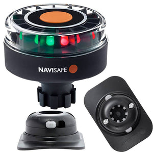 Navisafe Navilight Tricolor 2NM w/Navibolt Base RIB Mount - Black - Navigation Lights
