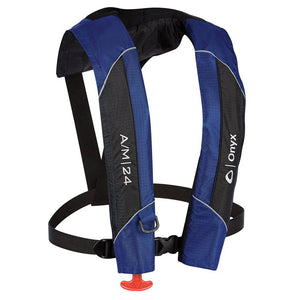 Onyx A/M-24 Automatic/Manual Inflatable PFD Life Jacket - Blue - Life Vests