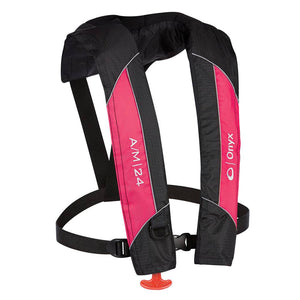 Onyx A/M-24 Automatic/Manual Inflatable PFD Life Jacket - Pink - Life Vests