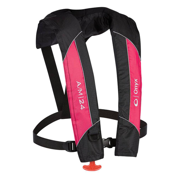 Onyx A/M-24 Automatic/Manual Inflatable PFD Life Jacket - Pink - Life Vests