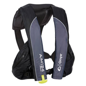 Onyx A/M-24 Deluxe Auto/Manual Inflatable PFD - Black - Adult Universal - Life Vests