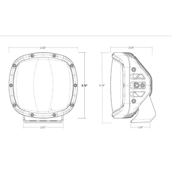 RIGID Industries Adapt XP w/Amber Pro Lens - Pair - Lighting