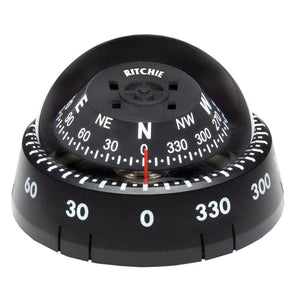 Ritchie XP-99 Kayaker Compass - Surface Mount - Black - Compasses - Magnetic