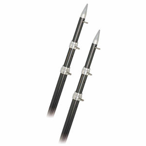 Rupp 15’ Telescopic Carbon Fiber Outrigger Poles 1.5’’ - Silver - Outriggers