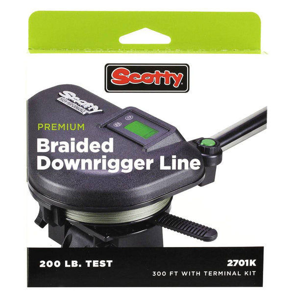 Scotty Premium Power Braid Downrigger Line - 300ft of 200lb Test - Downrigger Accessories
