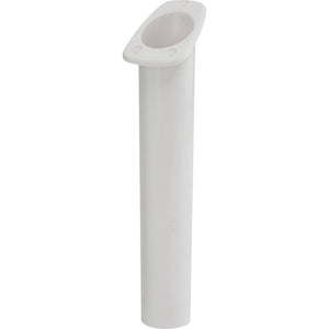 Sea-Dog Narrow Gunnel Flush Mount Rod Holder - White - Rod Holders
