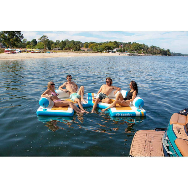 Solstice Watersports 11 C-Dock w/Removable Back Rests - Inflatable Docks & Mats