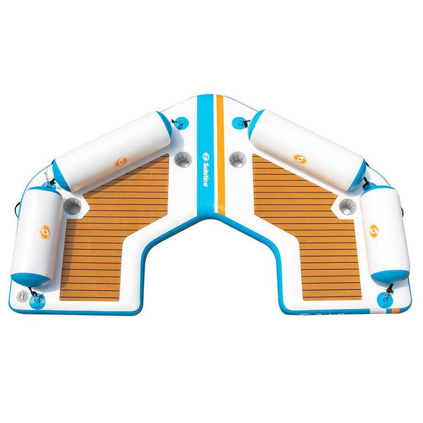 Solstice Watersports 11 C-Dock w/Removable Back Rests - Inflatable Docks & Mats