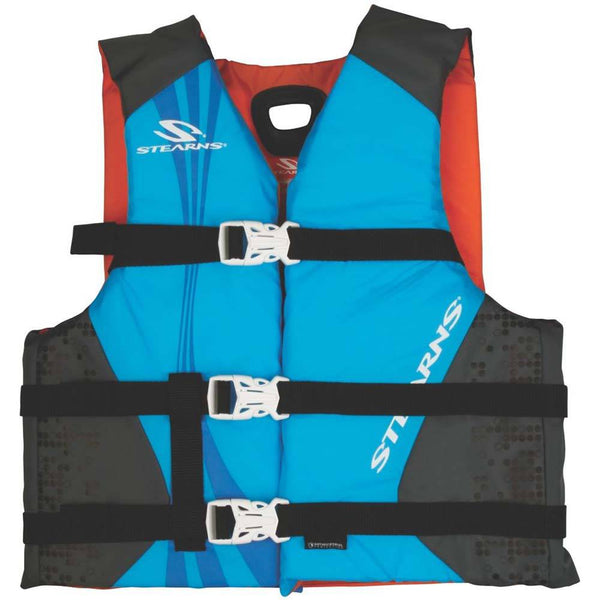 Stearns Antimicrobial Nylon Vest Life Jacket - 30-50lbs - Blue - Life Vests