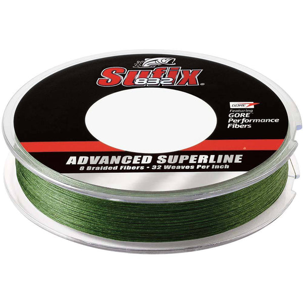 Sufix 832 Advanced Superline Braid - 15lb - Low-Vis Green - 300 yds - Lines & Leaders