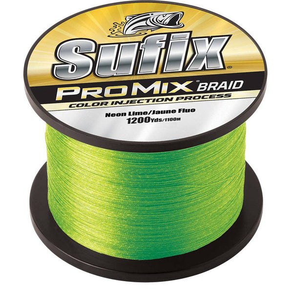 Sufix ProMix Braid - 10lb - Neon Lime - 1200 yds - Lines & Leaders