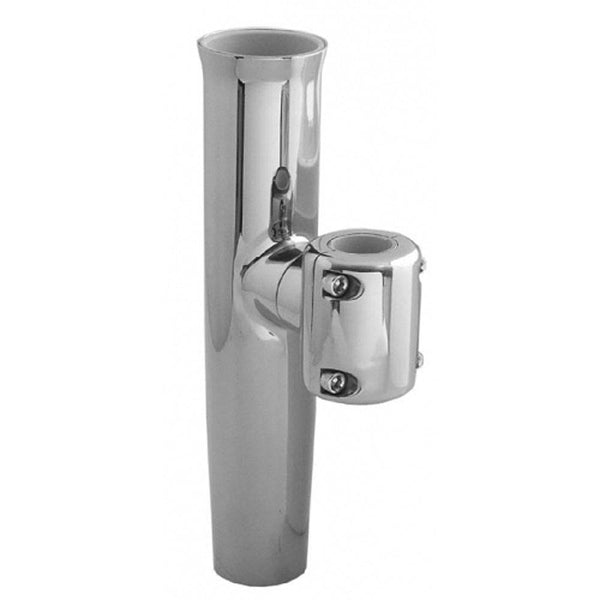 TACO Stainless Steel Clamp-On Adjustable Rod Holder - 1-1/16’’ & 1-5/16’’ O.D. (Pipe) 1-1/4’’ O.D. (Tube) - Rod Holders