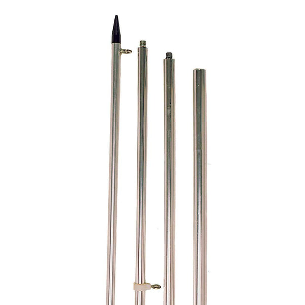 Tigress 15 Economy Fixed Aluminum Outriggers - 1-1/8’’ O.D. - Silver/Black - Pair - Outriggers