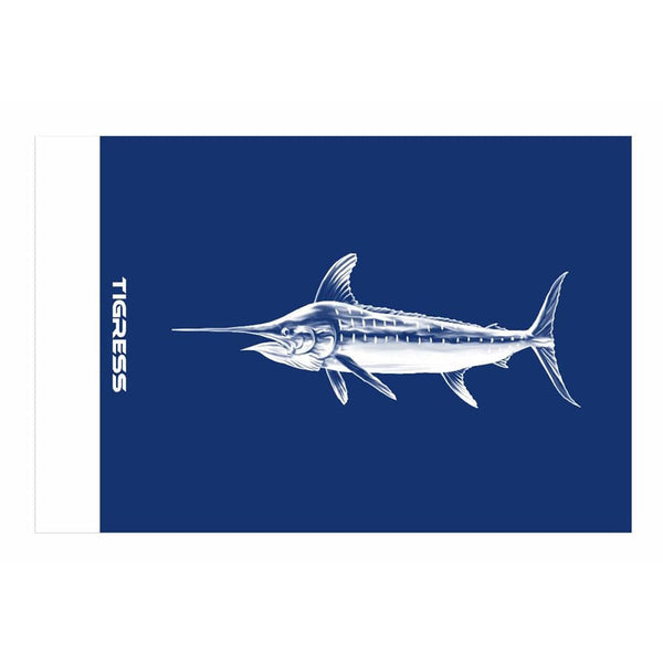 Tigress Blue Marlin Release Flag - 12’’ x 18’’ - Fishing Accessories