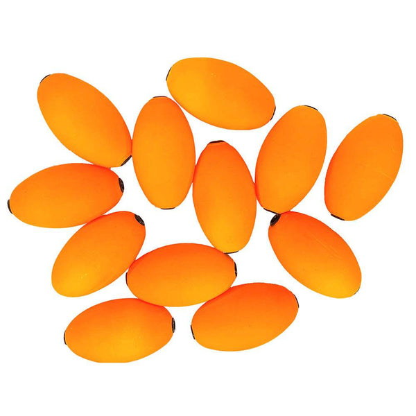 Tigress Oval Kite Floats - Orange *12-Pack - Kite Fishing