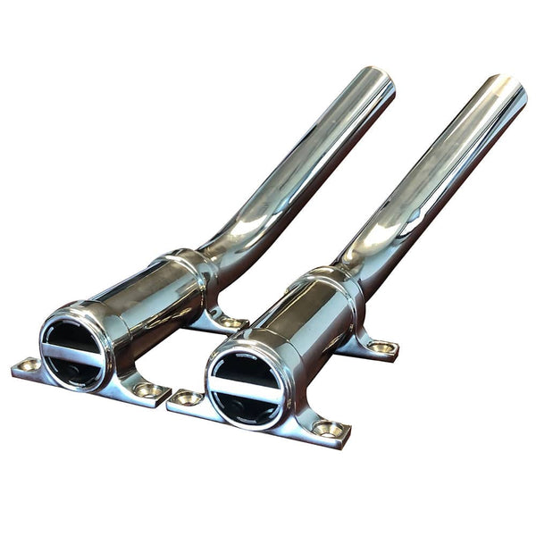 Tigress Side Mount Outrigger Holders - Fabricated 304 S.S. - 1-1/8’’ I.D.-Pair - Outrigger Accessories