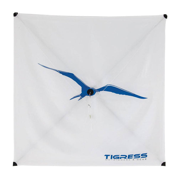 Tigress Specialty Lite Wind Kite - White - Kite Fishing