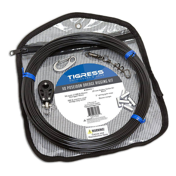 Tigress XD Poseidon Dredge Rigging Kit - Outrigger Accessories