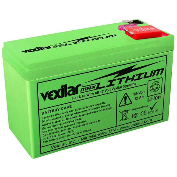 Vexilar 12V - 12 AH Max Lithium Battery - Portable Power