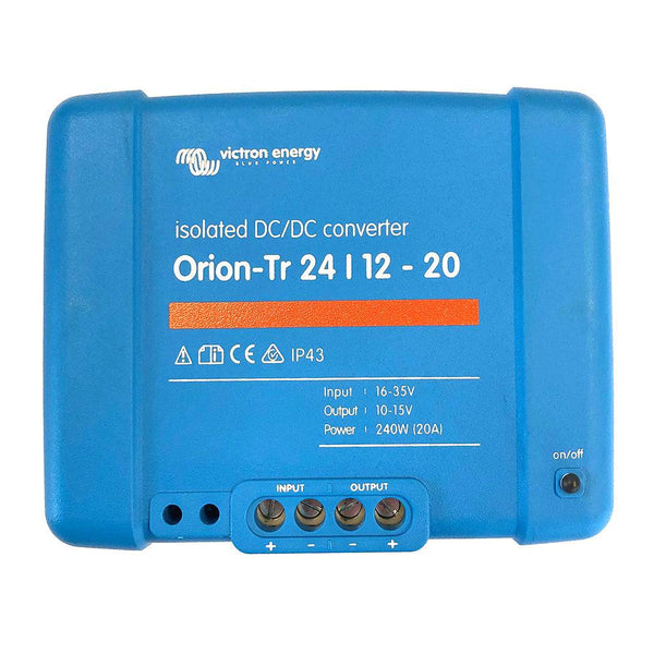 Victron Orion-TR DC-DC Converter - 24 VDC to 12 VDC - 20AMP Isolated - DC to DC Converters