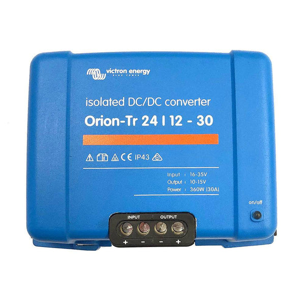 Victron Orion-TR DC-DC Converter - 24 VDC to 12 VDC - 30AMP Isolated - DC to DC Converters